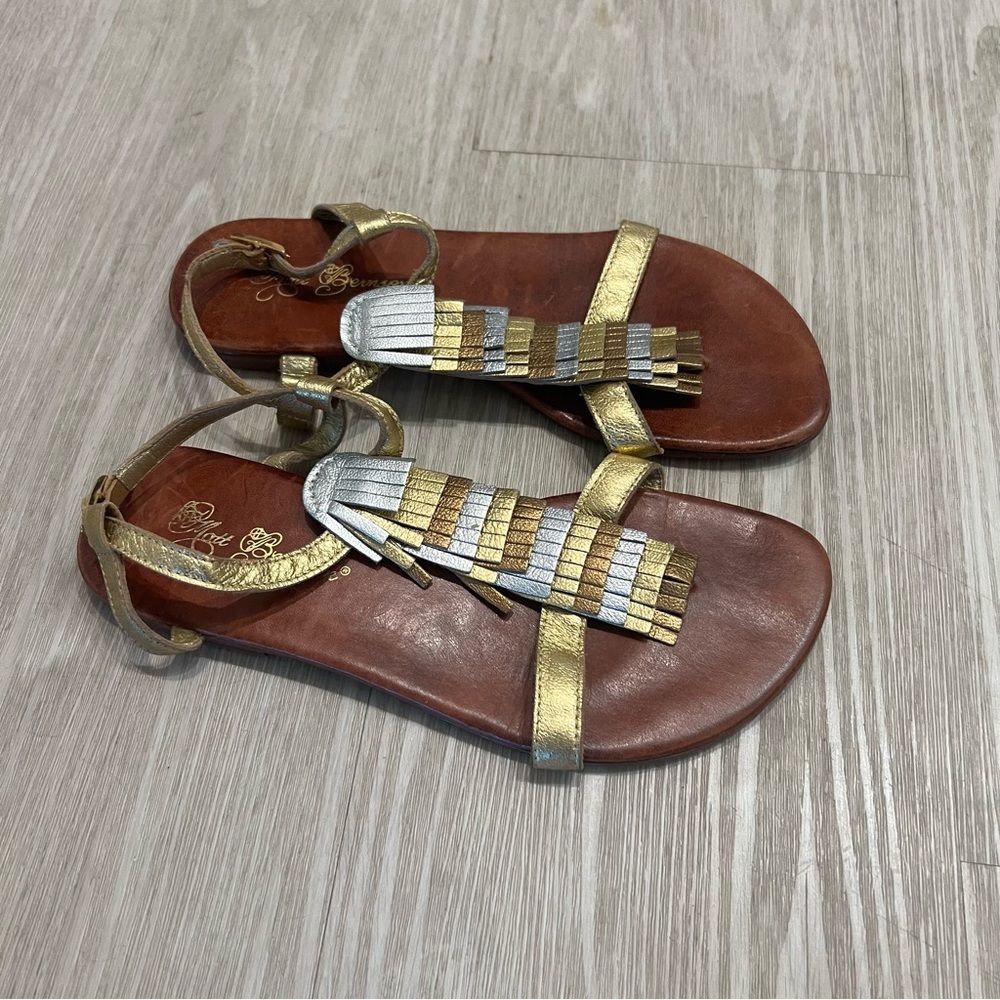 Matt Bernson Metallic Sandals 7